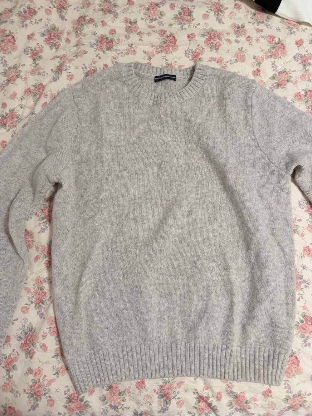Brandy Melville Heather Gray Ribbed Knit Sweater